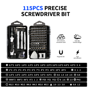 Kit d'outils multifonctionnel portable 115 pièces pour réparation de téléphones portables et montres - Vente flash - Product Image 6