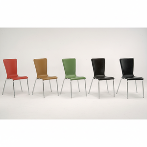 Sillas de comedor de cocina apilables de madera modernas para comedor - Product Image 1