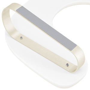 ที่พักแขนโต๊ะทำเล็บสีขาวสุดหรูที่วางแขนแบบถอดได้ที่วางแขนแบบหนังพร้อมขาสีทองสำหรับเล็บ - Product Image 3