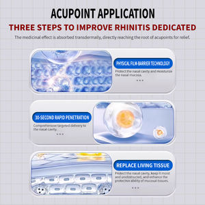 Patch OEM pour point d'acupuncture nasale BreatheEasy Soulagement naturel pour le nez bouché et la sinusite Plâtre chinois pour la santé nasale familiale - Product Image 5