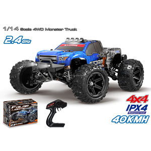 Camion monstre RC 4x4 tout-terrain haute vitesse à moteur brushless à l'échelle 1:14, <span class=keywords><strong>voiture</strong></span> télécommandée électrique de qualité hobby - Product Image 1
