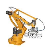 Robot d'emballage entièrement automatique Machine de palettisation 25kg Sac d'emballage de particules de poudre de farine d'aliments pour animaux