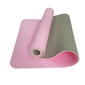Populaire personnaliser Logo épais fixe double maison Fitness exercice entraînement TPE tapis <span class=keywords><strong>de</strong></span> Yoga - Product Image 1