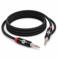 Casque audio universel tressé de haute qualité avec microphone stéréo 3,5 mm pour téléphones portables, ordinateurs, voitures et systèmes audio domestiques