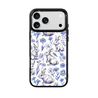 Coque de téléphone AG Feeling Black Edge avec motif lapin doré pour iPhone 17, 17 Pro Max, 16 Pro, 15 – Coque magnétique