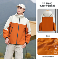 Logo personnalisé manteau de randonnée coupe-vent à capuche extérieur imperméable unisexe veste grande taille Softshell hommes tenues d'hiver vestes à capuche
