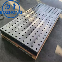 Tugas berat 1000x2000mm besi cor stasiun solder atas dengan 16mm lubang Grid 3D 100% baru untuk sistem penjepit