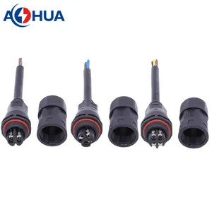 Power 35A Cable Joint Screw Lugs Terminal Straight IP67 Waterproof Wire Connector 2pin