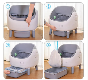 Lettiera per Gatti Automatica Smart di Alta Gamma, Moderna, Bianca, Anti-Odore, Anti-Schizzi, con Paletta Extra Large e Design a Cupola in ABS - Product Image 5