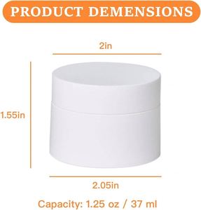 Tarros de Plástico PET de 4oz y 5oz para Cosméticos, Cuidado del Cabello y Manteca Corporal, con Tapa Blanca de Rosca, Capacidades de 50ml-250ml, en Cajas - Product Image 2