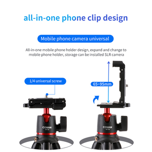 Trípode Portátil para Teléfono Móvil Coman Mt35, <span class=keywords><strong>Mini</strong></span> Trípode Flexible con Adaptador de Clip para Teléfono Móvil y Cámara SLR - Product Image 4