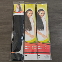 Cheveux synthétiques pour tresses jumbo de 82 pouces, 165 g, style afro yaki, plusieurs tons de couleur, grandes micro-perles pour extensions de cheveux