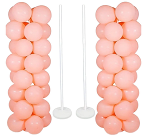 Supports d'<span class=keywords><strong>arche</strong></span> de ballons en plastique réglables Skywin de 7 pieds, bases pour tour de ballons haute, kit d'assemblage de piliers, décorations de fête - Product Image 1