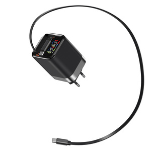 Cargador de Viaje GaN PD AI de 65W con Pantalla TFT y Cable Retráctil para Teléfono Móvil, Protección OTP/OVP/OCP - Product Image 6
