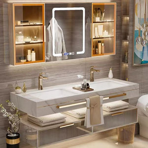 Luxury Hotel European <strong>Style</strong> Wall Mounted <strong>Bathroom</strong> Vanity High Quality <strong>Bathroom</strong> Cabinet Set - Product Image 1