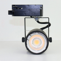Nouveau design GU10 LED finition noire Spot lumineux MR16 LED COB lampe à ampoule remplaçable montée en surface pour luminaire sur rail