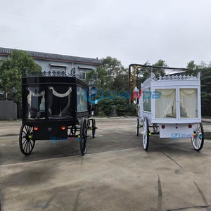White Hearse Manufacturers Funeral Electric Carriage Funeral Classic Funeral Car for Sale. - Product Image 5