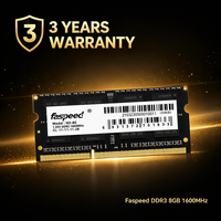 Fournisseur en gros FASPEED DDR3 8GB 4GB 1600MHz RAM pour ordinateur portable haute performance en stock Garantie de 3 ans