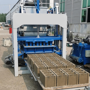 <strong>QT8</strong>-15 Hollow <strong>Concrete</strong> <strong>Block</strong> Brick Making Machine Cement Hydraulic Platform Vibration Easy to Operate 7000 1350*850mm 10-15S - - Product Image 3