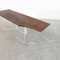 Pieds de table en acrylique personnalisés Jambe de meuble en acrylique transparent moderne