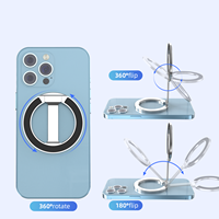 Support de téléphone portable de bureau flexible en alliage d'aluminium magnétique, logo personnalisé OEM ODM, hauteur réglable, design étanche