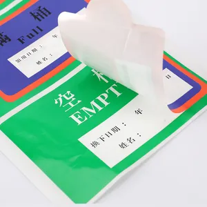 Custom Printed Adhesive Label Double Side Waterproof Peel And Reseal Multi Layer Blank Writing Sticker Labels