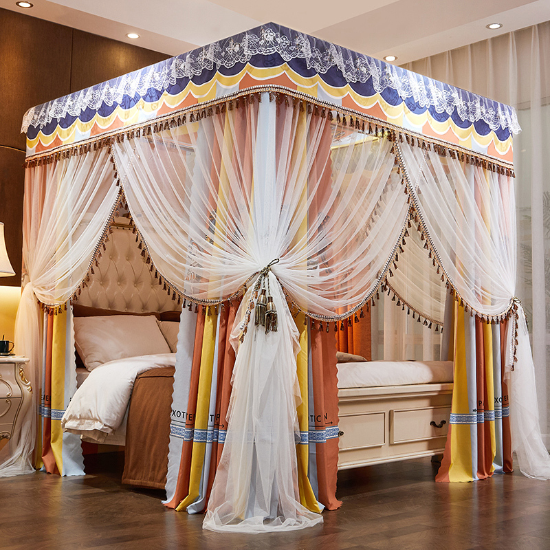 Mosquito Net Bed Canopy for Girls,Rainbow Canopy Bed