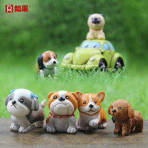 Mini figuritas de perro Roogo, nombres de perro para perros machos, hogar y jardín, adorno de resina para el hogar Schnauzer - Product Image 5