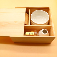 Coffret en bois personnalisé de haute qualité, fouet à matcha, bol en céramique, fouet en bambou, emballage écologique pour la cérémonie du thé japonaise, cadeau