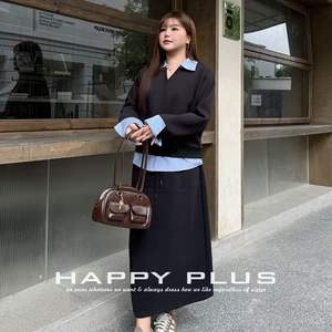 Falda Midi Runqi de Cintura Alta, Línea A, Color Gris, Talla Grande, Algodón, con Cordón Ajustable, Color Sólido, Falda para Mujer N9492 - Product Image 5