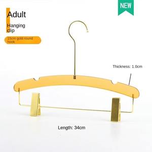 Şeffaf kristal askı akrilik anti kayma için uzmanlaşmış çocuk ve erkek plastik askılar için logo ile giyim - Product Image 3