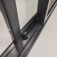 Sistema de Puertas Corredizas de Vidrio Modernas AMJ NFRC CA, Puertas Corredizas de Aluminio, Puertas Corredizas Panorámicas de Gran Tamaño para Patio