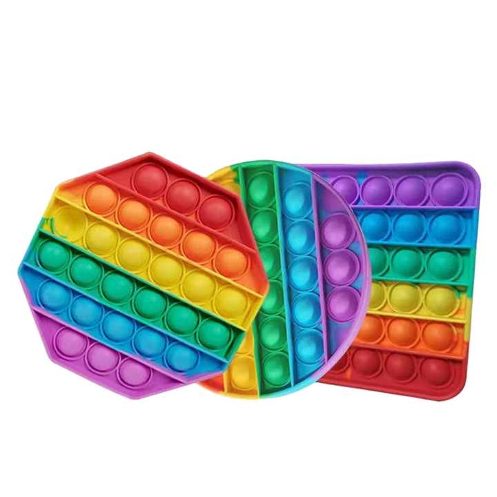 Lot 2 Pop It Crocodile & Éléphant – Silicone – Anti-stress – Sensoriel – Dès 3 Ans – Cadeau Anniversaire