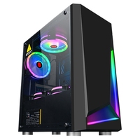 Customization Desktop Gaming Pc Case Support ATX Motherboard Tempered Glass Atx Pc Case
