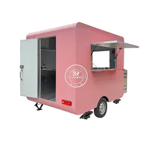Camión de comida rápida 2024, carrito de Pizza Móvil, remolque, camiones de comida de postres, remolque de comida totalmente equipado