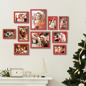 Lot de 10 cadres <span class=keywords><strong>photo</strong></span> multi-tailles pour <span class=keywords><strong>collage</strong></span> mural, décoration murale, présentoir de table, ensemble de galerie pour la famille - Product Image 6
