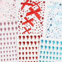 Strass créatifs pour le visage, maquillage de scène, autocollants décoratifs papillon brillants pour les yeux