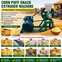 Machine d'extrusion portable pour la fabrication de céréales soufflées (maïs, blé, riz) pour petites entreprises / Machine à extruder les snacks soufflés