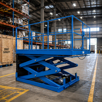 Plateforme élévatrice de marchandises en acier inoxydable hydraulique avec une capacité de 1000 kg, hauteur maximale de 10 m pour les centres logistiques, table élévatrice à ciseaux