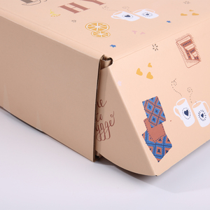 Tùy chỉnh hai mặt in các tông sóng vận chuyển hộp thư có thể gập lại dập nổi thư mục đóng gói quà tặng cho cup - Product Image 4