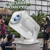 Projecteur intelligent portable Hy320-mini Android 11.0 Wifi 1080P Résolution naturelle Mini projecteur de poche pour un usage domestique Stock 4K LCD