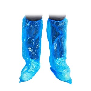 Disposable <b>PE</b> <b>shoe</b> covers, extended and thickened, long-tube isolation outdoor rafting <b>shoe</b> covers, plastic foot covers, - Product Image 1