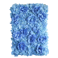 Nouveau design de haute qualité à la main artificielle fleur rose coloré panneau de mur pour la décoration extérieure