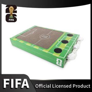 Jouets pour animaux de compagnie officiels de la Coupe du monde <span class=keywords><strong>FIFA</strong></span>, jouets interactifs pour chat, jeu de tir au football, terrain de football, grattoir en carton pour chat - Product Image 3