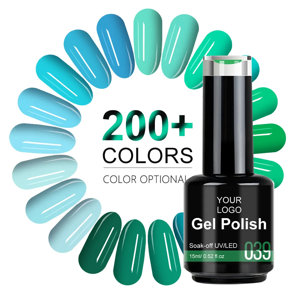 CX Beauty Free Sample Gel Nail Polish Custom Hema Free Estimate Gel 15ml Color UV Nail Gel Polish