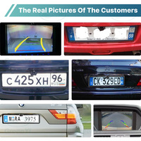 Caméra de recul GreenYi AHD 1080P avec trajectoire dynamique pour cadre de plaque d'immatriculation européenne, pour camion, bus, SUV, pick-up, camping-car