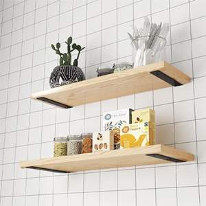 Étagère murale flottante en fer, 10 pouces, robuste, 5 mm d'épaisseur, supporte plus de 72 kg, simple face, revêtement poudré - Product Image 5