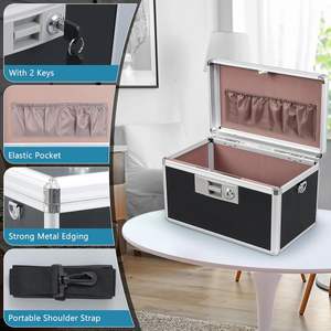 Caja de Seguridad para Medicamentos, Caja de Primeros Auxilios con Cerradura para el Hogar y Uso <span class=keywords><strong>en</strong></span> Exteriores - Product Image 6