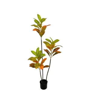 2024 NEWEST 180CM POLYESTER ARTIFICIAL WATER PROOF CROTON IN POT