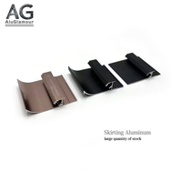 Plinthe en aluminium chic avec bande lumineuse LED intégrée pour les maisons modernes et les hôtels Design innovant pour les sols et les plafonds